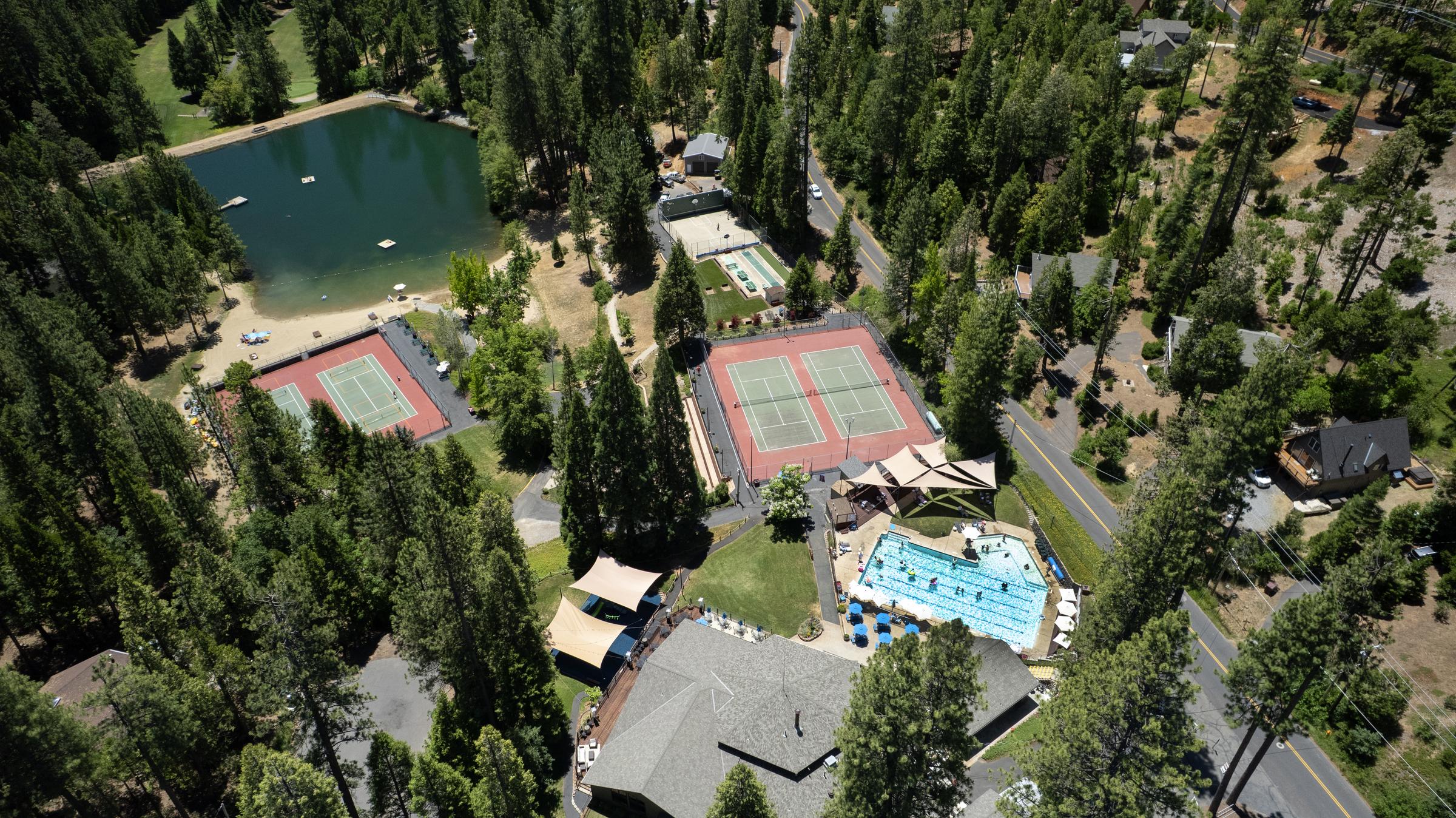 HOA amenities drone