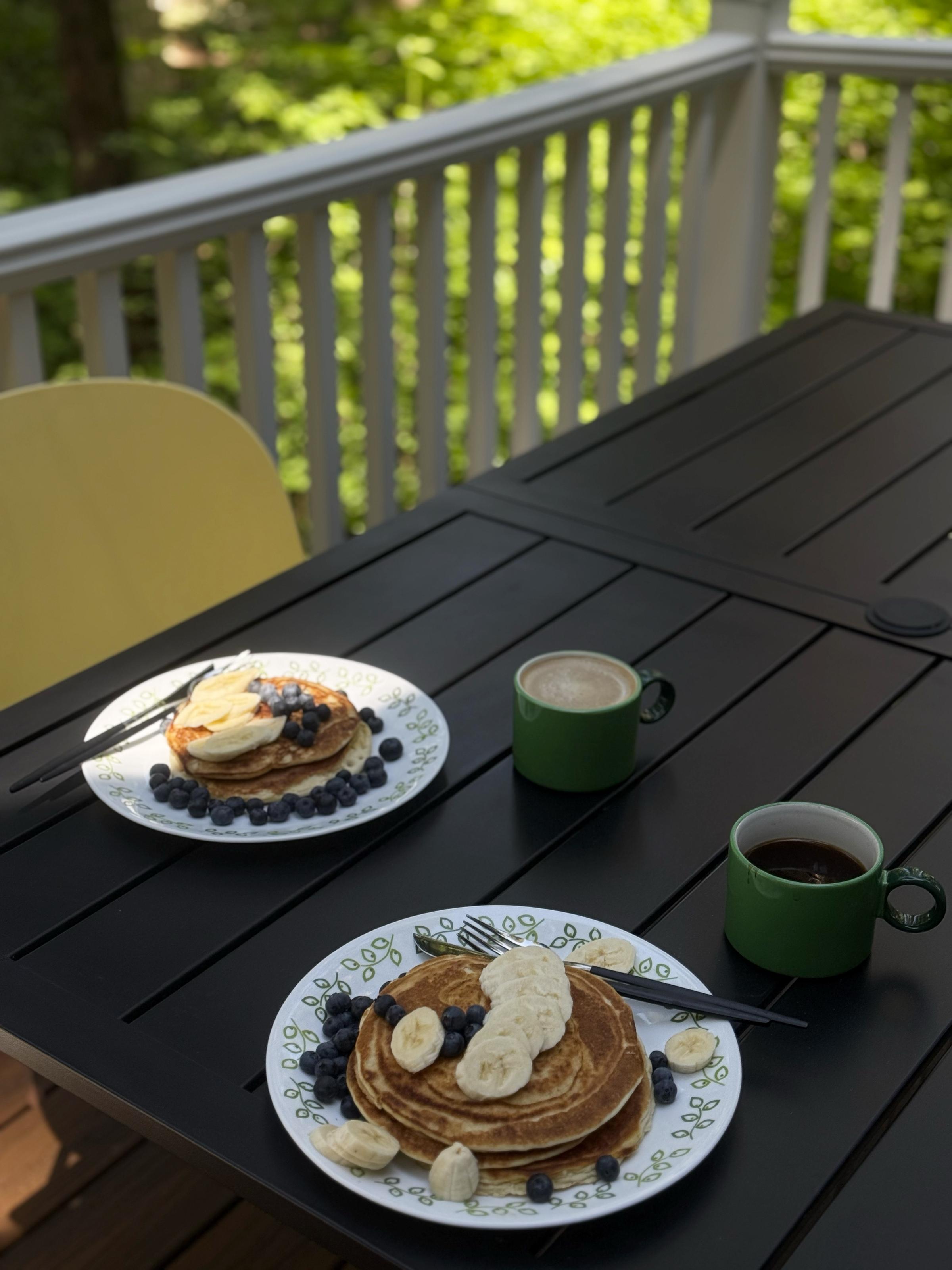 Breakfast on the patio